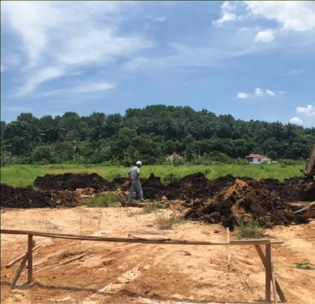 Bukit Cerakah — penyediaan tapak