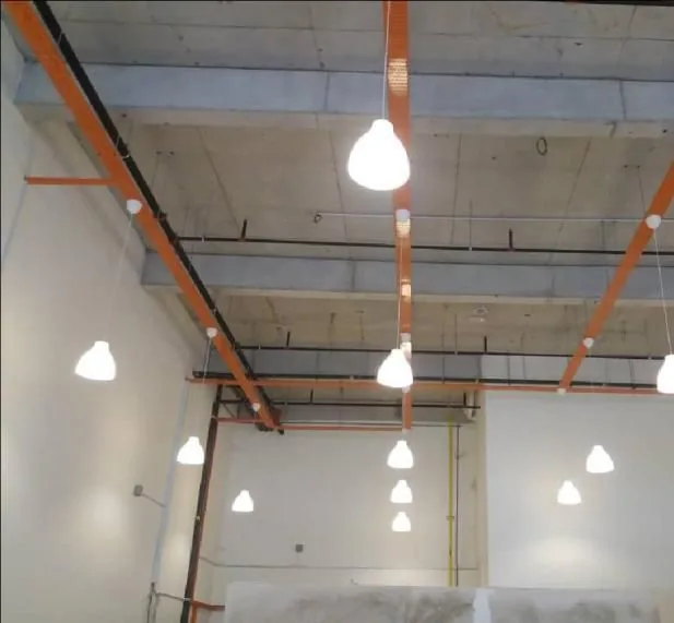 Pendawaian lampu premis komersial